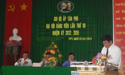 Đồng Tháp: Triển khai đại hội chi bộ trực thuộc đảng ủy cơ sở nhiệm kỳ 2012-2015